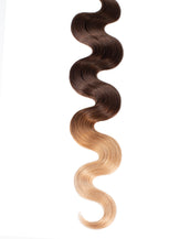 BELLAMI Professional Tape-In 18" 50g Chocolate Bronzed #4/#16 Ombre Body Wave Hair Extensions