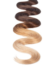 BELLAMI Professional Keratin Tip 24" 25g  Chocolate Bronzed #4/#16 Ombre Body Wave Hair Extensions