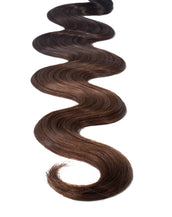 BELLAMI Professional Keratin Tip 20" 25g  Chocolate mahogany #1B/#2/#4 Sombre Body Wave Hair Extensions