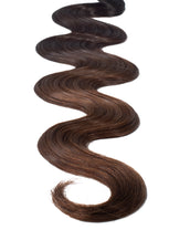 BELLAMI Professional Keratin Tip 18" 25g  Chocolate mahogany #1B/#2/#4 Sombre Body Wave Hair Extensions