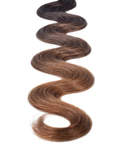 BELLAMI Professional Volume Weft 24" 175g Dark Brown/Chestnut Brown #2/#6 Balayage Body Wave Hair Extensions