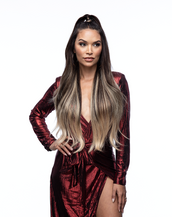 BELLAMI Silk Seam 180g 20" Dark Brown/Dirty Blonde (2/18) Clip-In Hair Extensions