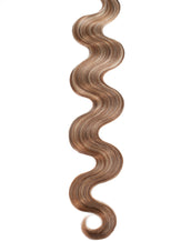 BELLAMI Professional Keratin Tip 24" 25g  Hot Toffee Blonde #6/#18 Highlights Body Wave Hair Extensions