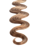 BELLAMI Professional Keratin Tip 16" 25g  Hot Toffee Blonde #6/#18 Highlights Body Wave Hair Extensions