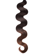 BELLAMI Professional Keratin Tip 16" 25g  Mochachino Brown/Chestnut Brown #1C/#6 Ombre Body Wave Hair Extensions