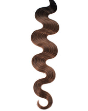 BELLAMI Professional I-Tips 16" 25g Off Black/Mocha Creme #1b/#2/#6 Rooted Body Wave Hair Extensions