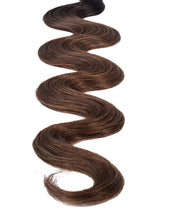 BELLAMI Professional Volume Weft 24" 175g Off Black/Mocha Creme #1b/#2/#6 Rooted Body Wave Hair Extensions