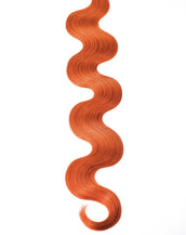 BELLAMI Professional Tape-In 16" 50g Tangerine Red #130 Natural Body Wave Hair Extensions