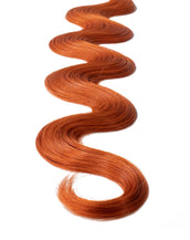 BELLAMI Professional Tape-In 16" 50g Tangerine Red #130 Natural Body Wave Hair Extensions