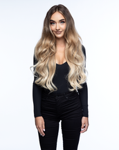 BELLAMI Silk Seam 180g 20" Ash Brown/Ash Blonde (8/60) Balayage Clip-In Hair Extensions