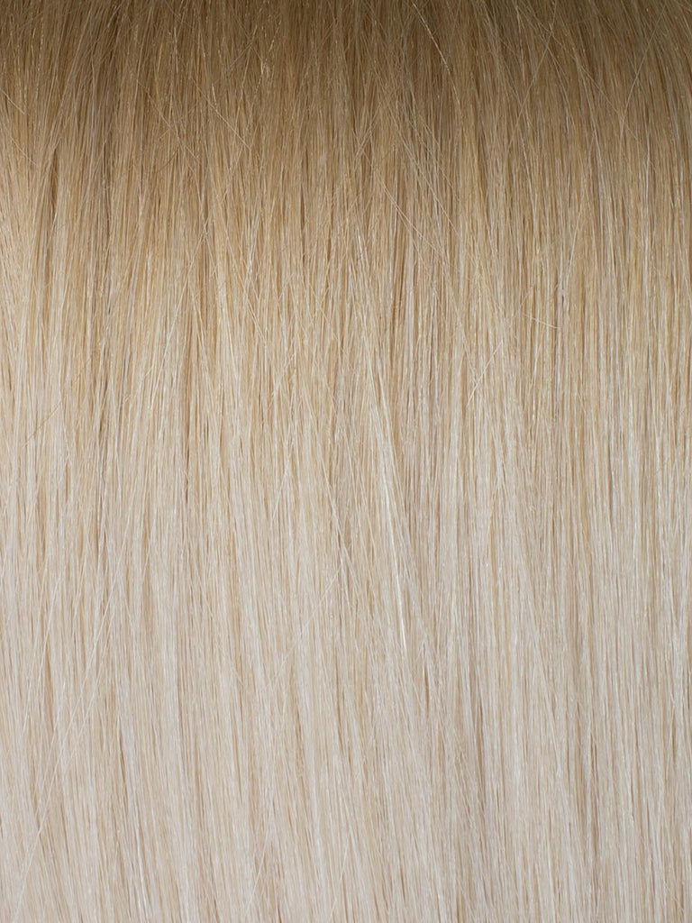 BELLAMI Professional I-Tips 24" 25g  Ash Brown/Golden Blonde #8/#610 Rooted Straight Hair Extensions