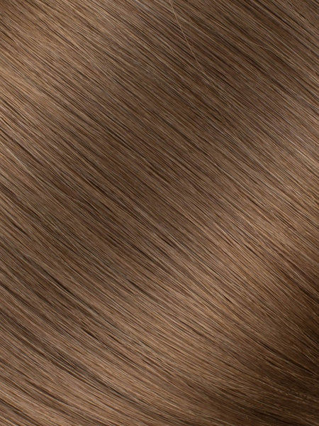 BELLAMI Professional Micro I-Tips 16" 25g  Ash Brown #8 Natural Straight Hair Extensions