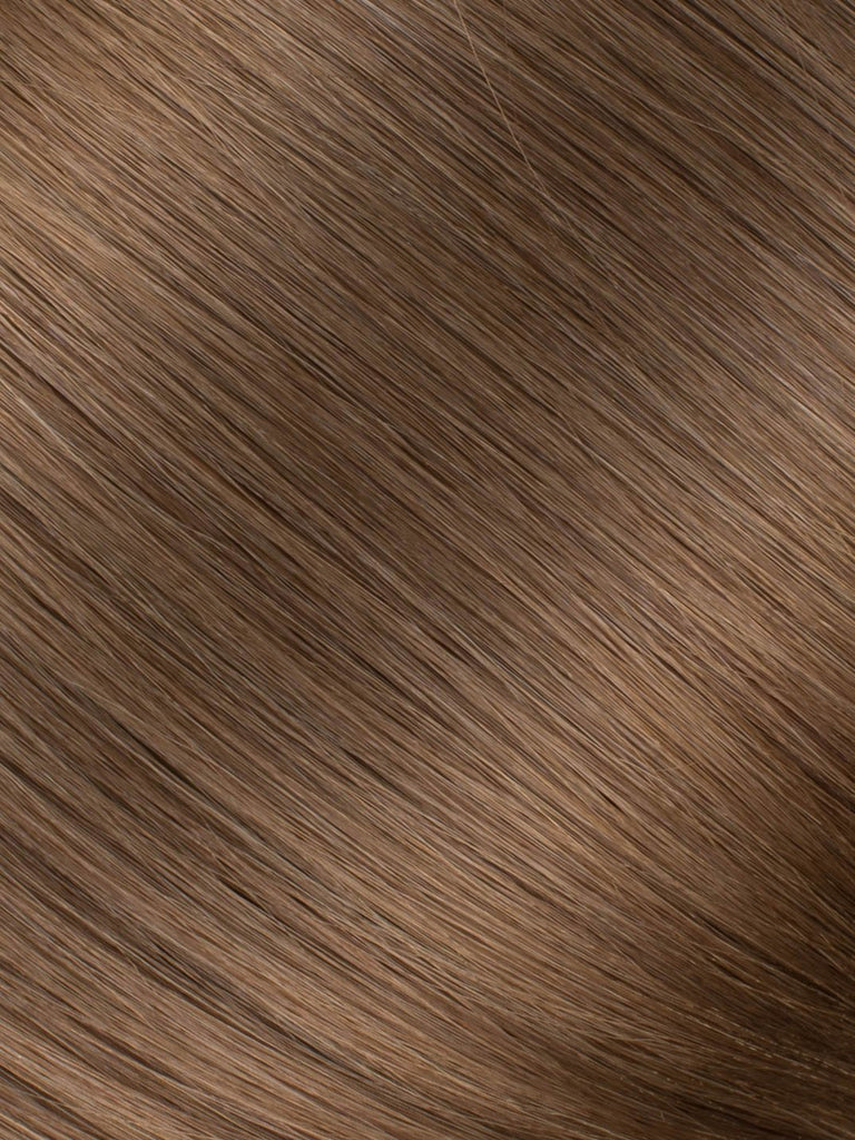 BELLAMI Professional Keratin Tip 18" 25g  Ash Brown #8 Natural Body Wave Hair Extensions