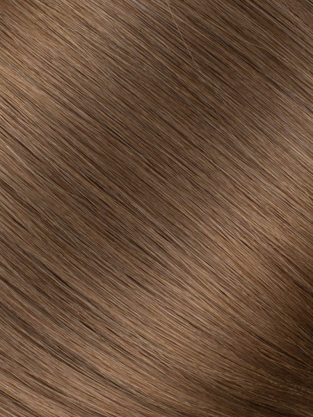 BELLAMI Professional Keratin Tip 16" 25g  Ash Brown #8 Natural Straight Hair Extensions