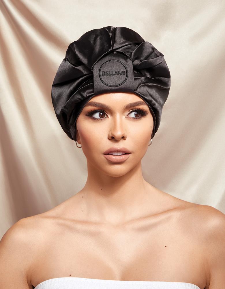 BELLAMI Night Cap: Mulberry Silk Hair Extension Bonnet