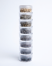 Aluminum Bead Variety Stack: Silicone-Lined (Volume Weft/Hand-Tied Weft) - 5mm x 3mm x 3mm