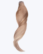 BELLAMI Silk Seam 50g 20" Volumizing Weft Bronzed Caramel (MB6/18/8/60) Marble Blends Clip-In Hair Extension