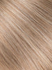 BELLAMI Professional Hand-Tied Weft 14" 48g Caramel Blonde #18/#46 Marble Blends Hair Extensions