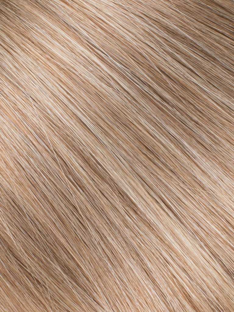 BELLAMI Professional I-Tips 18" 25g  Caramel Blonde #18/#46 Marble Blends Straight Hair Extensions