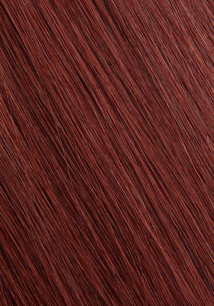 BELLAMI Silk Seam 50g 16" Volumizing Weft Straight Cinnamon Mocha Natural Clip-In Hair Extension