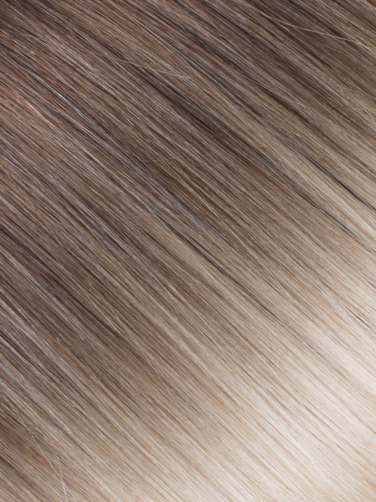 BELLAMI Professional Volume Weft 20" 145g  Dark Brown/Creamy Blonde #2/#24 Ombre Straight Hair Extensions
