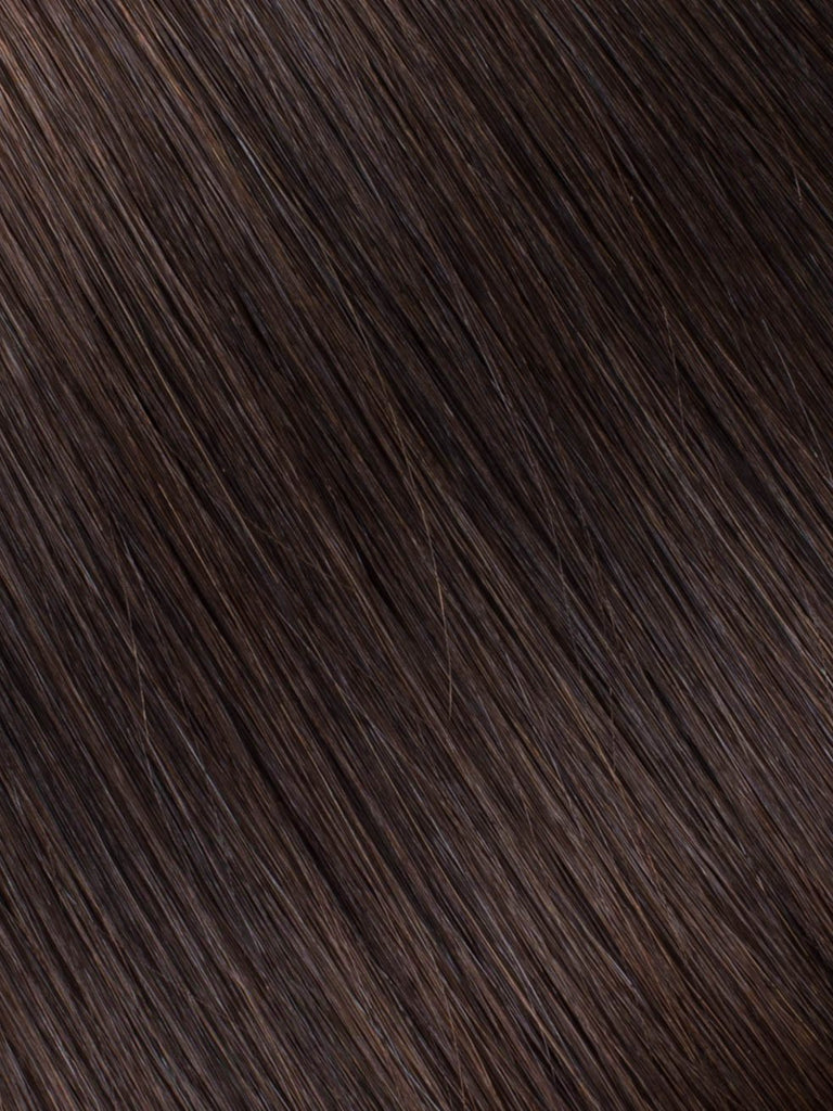 BELLAMI Professional Micro Keratin Tip 16" 25g  Dark Brown #2 Natural Straight Hair Extensions