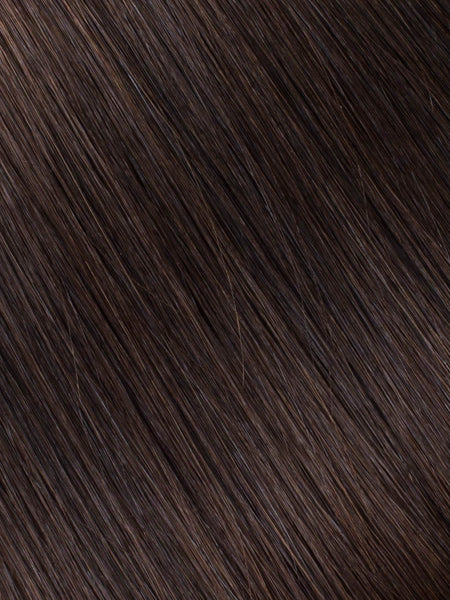 BELLAMI Professional Keratin Tip 24" 25g  Dark Brown #2 Natural Straight Hair Extensions