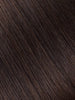BELLAMI Professional Hand-Tied Weft 16" 56g Dark Brown #2 Natural Hair Extensions