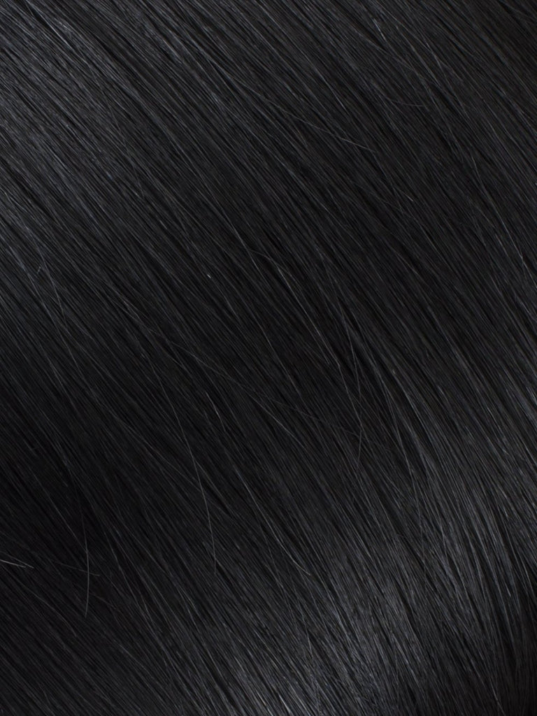 BELLAMI Professional Keratin Tip 18" 25g  Jet Black #1 Natural Straight Hair Extensions