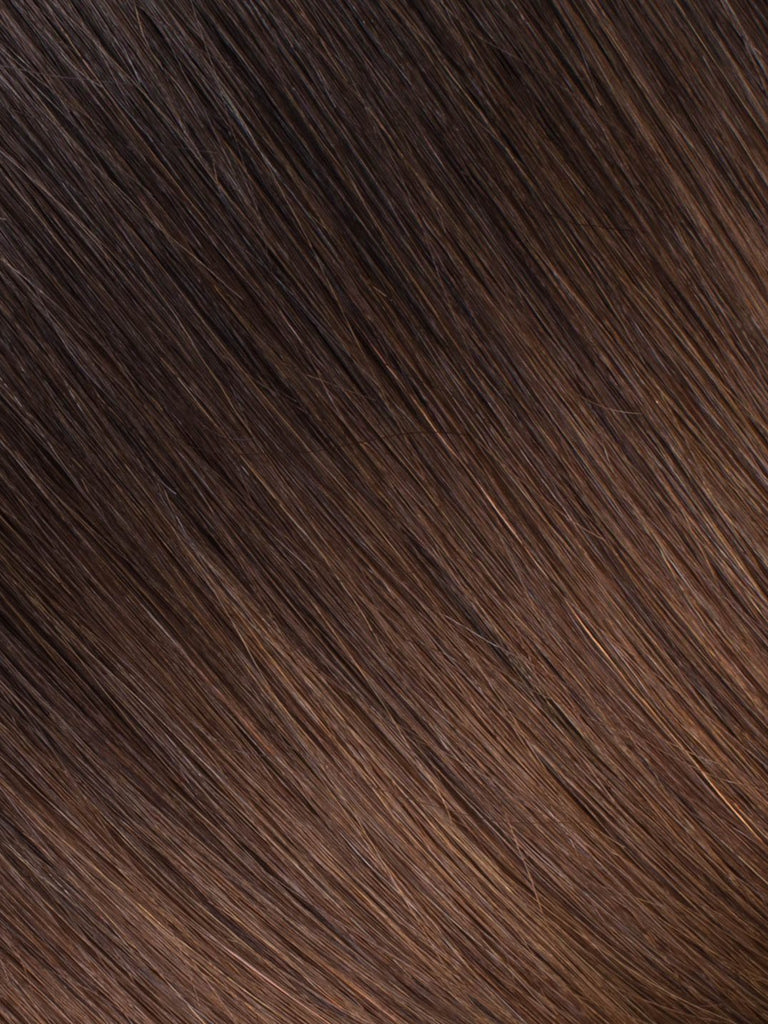BELLAMI Professional Tape-In 22" 50g  Mochachino Brown/Chestnut Brown #1C/#6 Ombre Straight Hair Extensions