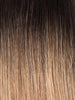 BELLAMI Professional Hand-Tied Weft 24" 88g Mochachino Brown/Caramel Blonde (1C/18/46) Rooted Hair Extensions