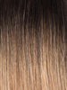 BELLAMI Professional Flex Weft | 22" 160g Mochachino Brown/Caramel Blonde (#1C/#18/#46) Rooted Hair Extensions