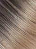 BELLAMI Professional Volume Weft | 22" 160g  Mochachino Brown/Dirty Blonde #1C/#18 Balayage Straight Hair Extensions