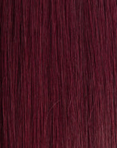 BELLAMI Silk Seam 50g 20" Volumizing Weft Straight Mulberry Wine Natural Clip-In Hair Extension