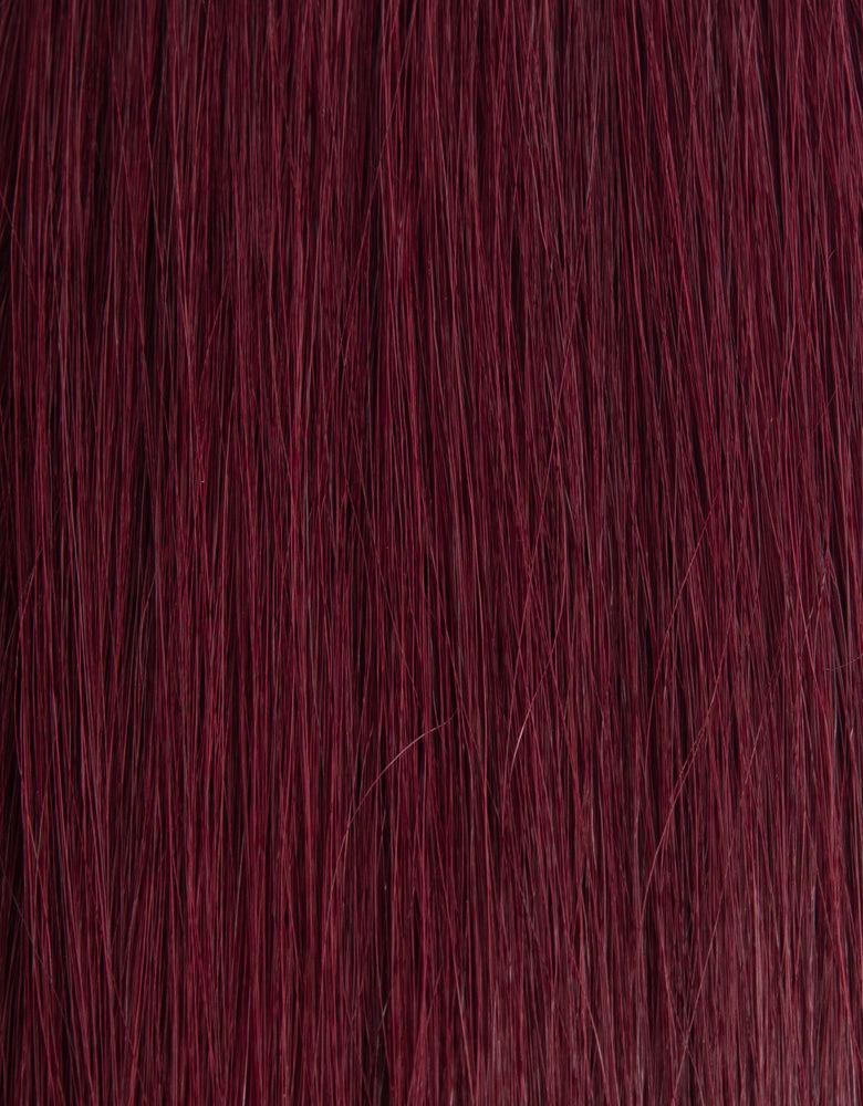 BELLAMI Professional Tape-In 24" 55g Mulberry Wine #510 Natural Straight Hair Extensions