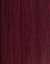 BELLAMI Silk Seam 55g 22" Volumizing Weft Straight Mulberry Wine Natural Clip-In Hair Extension