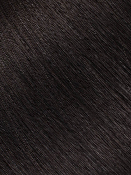BELLAMI Professional Volume Weft 24" 175g  Off Black #1B Natural Straight Hair Extensions