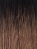 BELLAMI Professional Hand-Tied Weft 16" 56g Off Black/Mocha Creme (1b/2/6) Rooted Hair Extensions