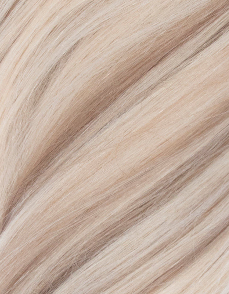 BELLAMI Professional Volume Weft 16" Pearl Blonde #8C/88 Hybrid Blend Hair Extensions