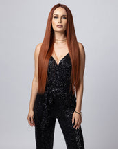 BELLAMI Silk Seam 26" 360g Spiced Crimson Natural Clip-In Hair Extensions