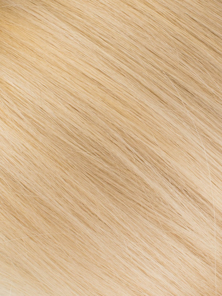 BELLAMI Professional Hand-Tied Weft | 22" 80g Sandy Blonde/Ash Blonde #24/#60 Sombre Hair Extensions