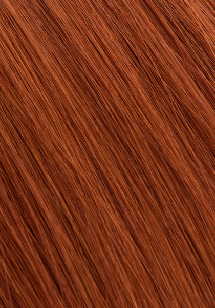 BELLAMI Silk Seam 60g 24" Volumizing Weft Straight Spiced Crimson Natural Clip-In Hair Extension