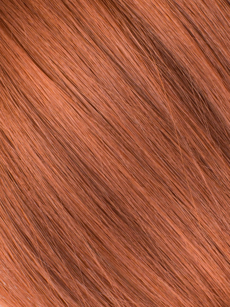 BELLAMI Professional Micro I-Tips 16" 25g  Vibrant Auburn #33 Natural Straight Hair Extensions