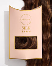 BELLAMI Silk Seam 26" 360g Dark Honey Cocoa Highlight Clip-In Hair Extensions