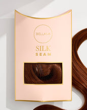 BELLAMI Silk Seam 140g 16" Bronzed Amber Natural Clip-In Hair Extensions