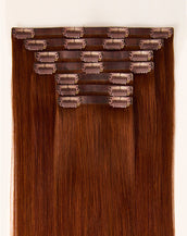 BELLAMI Silk Seam 18" 140g Bronzed Amber Natural Clip-In Hair Extensions