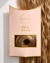 BELLAMI Silk Seam 18" 140g Vanilla Latte Highlight Clip-In Hair Extensions