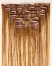 BELLAMI Silk Seam 26" 360g Vanilla Latte Highlight Clip-In Hair Extensions