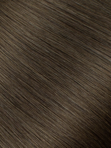 BELLAMI Professional Hand-Tied Weft 16" 56g Walnut Brown #3 Natural Hair Extensions