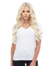 Bellissima 220g 22'' Ash Blonde (60) Natural Clip-In Hair Extensions